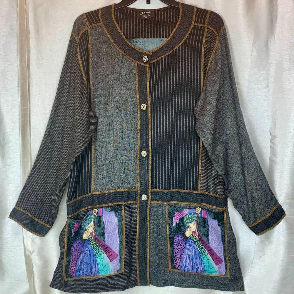 ZACHI Button Down Tunic M